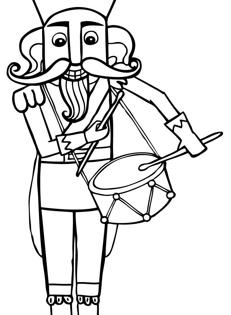 791x1080 Nutcrackerring Pages For Kids Formidable Cute Rat King Nutcracker