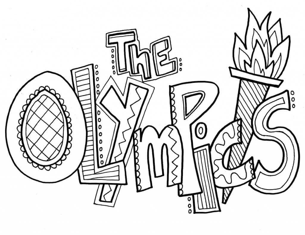 1024x791 Free Printable Olympics Coloring Pages Worksheets