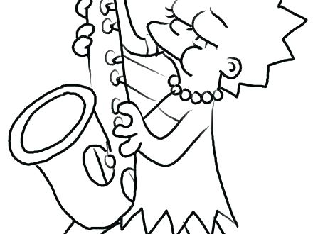 440x330 Coloring Pages Of The Simpsons