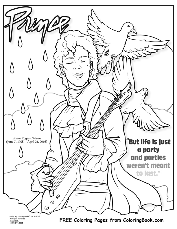 612x789 Coloring Books Prince Free Online Coloring Page