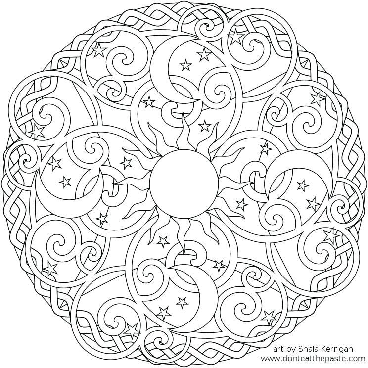 744x744 Free Printable Mandala Coloring Pages Printable Mandala Coloring