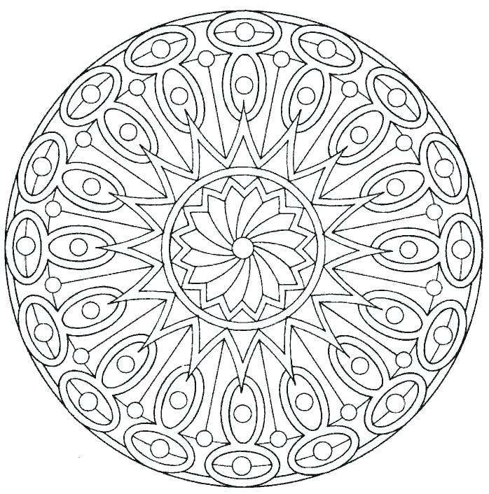 698x706 Mandala Coloring Pages Online Mandala Coloring Pages Free La