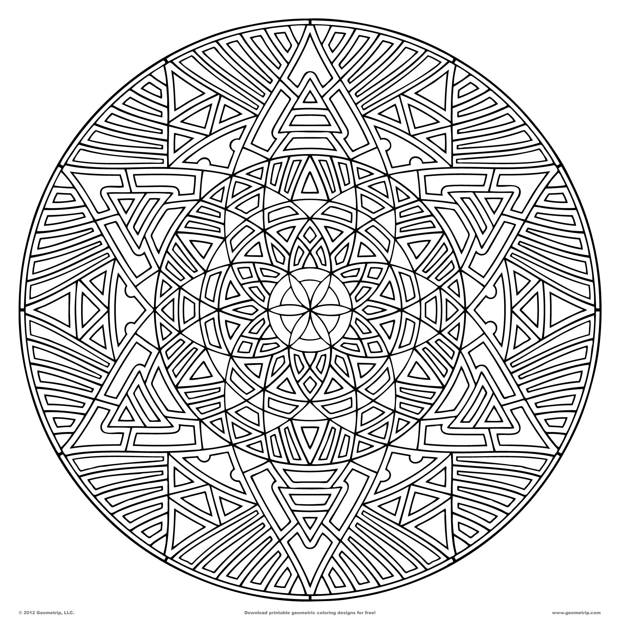 2100x2100 Geometric Coloring Pages Download Pdf Coloring Pages