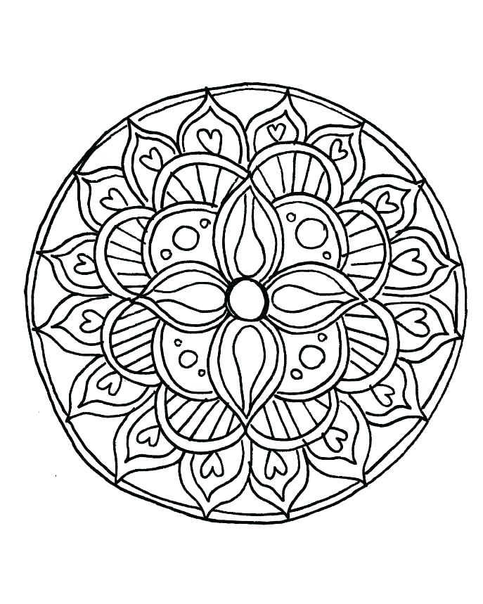 687x859 Coloring Pages Of Mandalas Coloring Pages Mandala Pics Heart