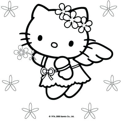 400x400 Hello Kitty Free Coloring Pages Free Hello Kitty Coloring Sheets