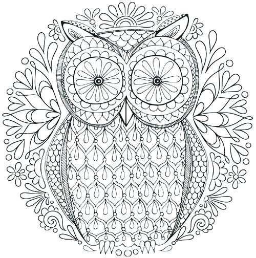 Free Owl Coloring Pages For Adults at GetDrawings | Free download