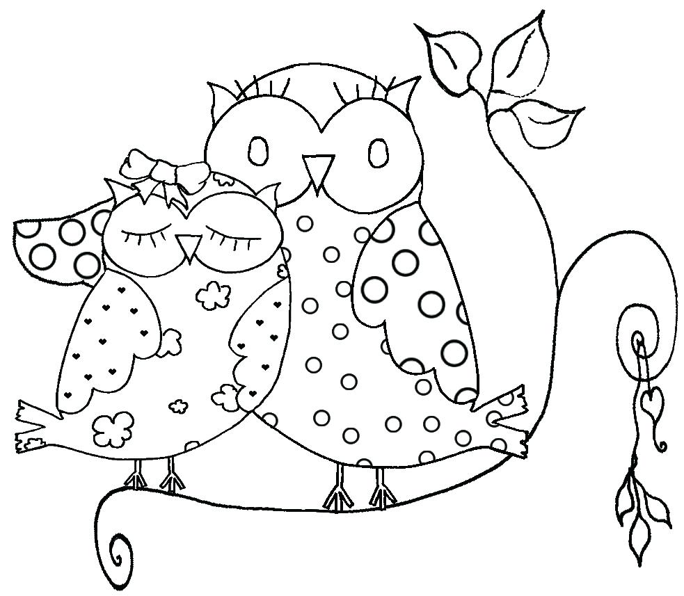 983x857 Coloring Pages Coloring Pages Of Owls Free Owl Color In Page