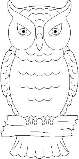 272x550 Printable Owl Coloring Pages Icontent