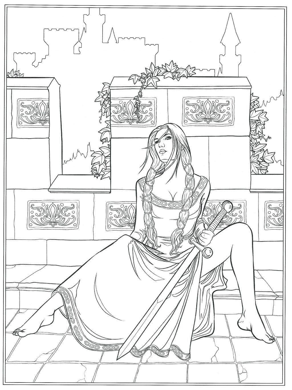 1024x1368 Coloring Page Pagan Coloring Pages Page Printable Pagan Coloring