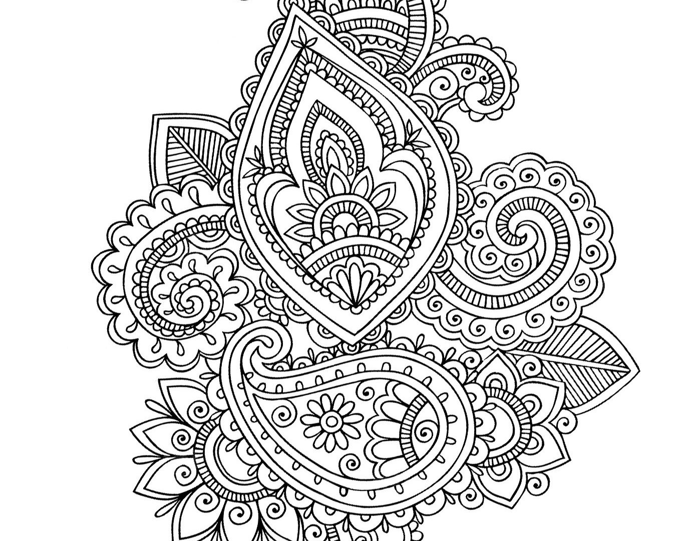 1378x1080 Dover Paisley Designs Coloring Book Monochrome Motifs Wonderful
