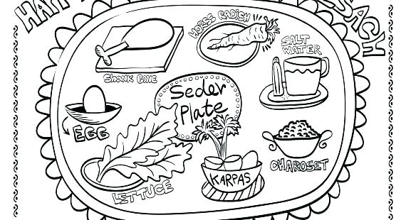 570x310 Coloring Pages And Coloring Books Passover Coloring Pages