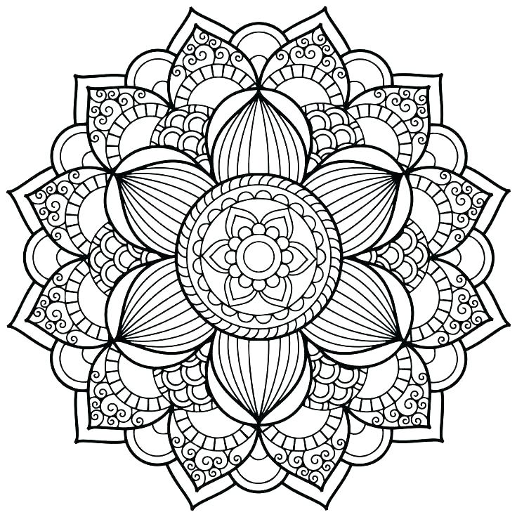 736x736 Free Mandala Coloring Pages