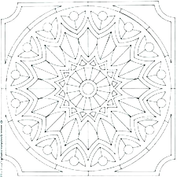 570x570 Free Pattern Coloring Pages