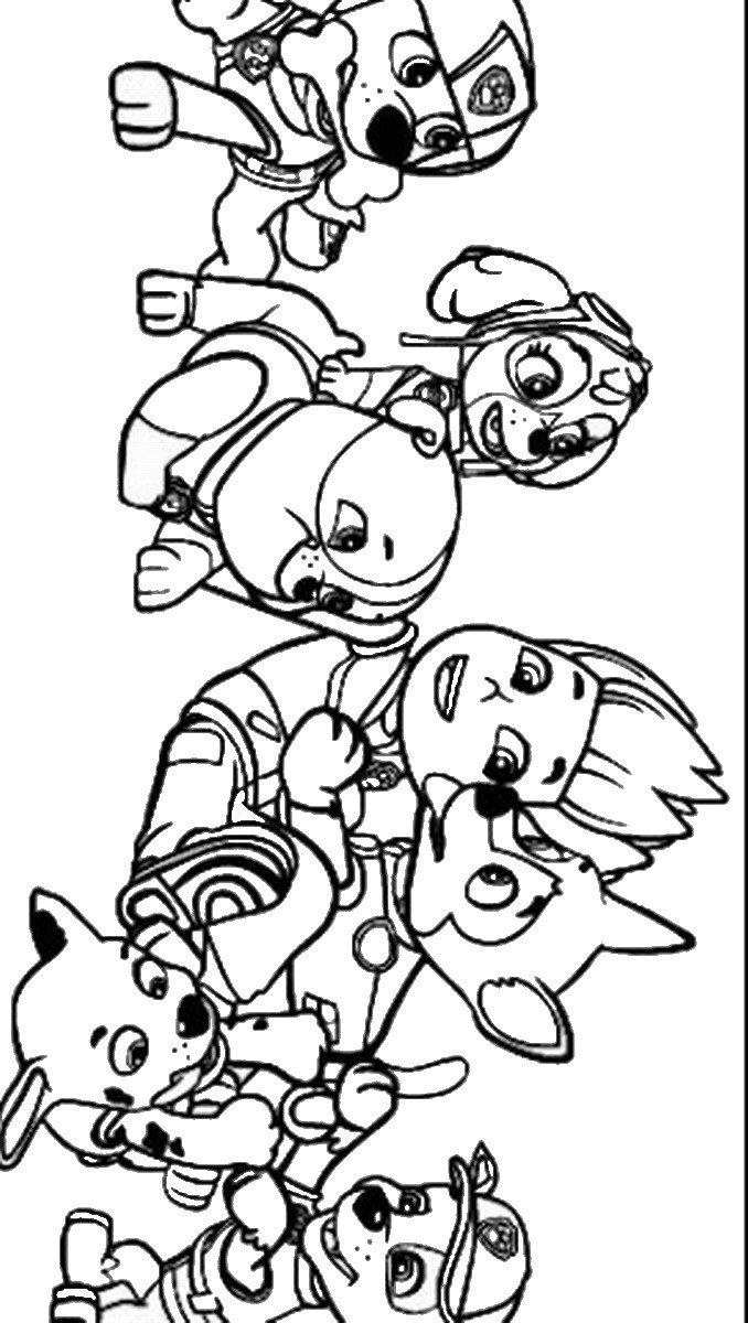 678x1200 Awesome Paw Patrol Coloring Pages Free Transparent Png Logos