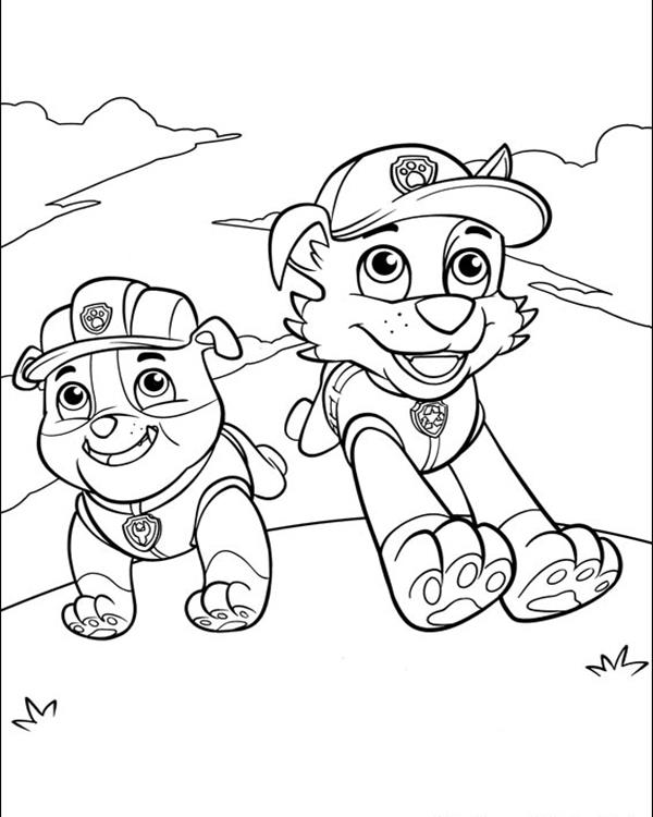 600x750 Paw Patrol Coloring Pages