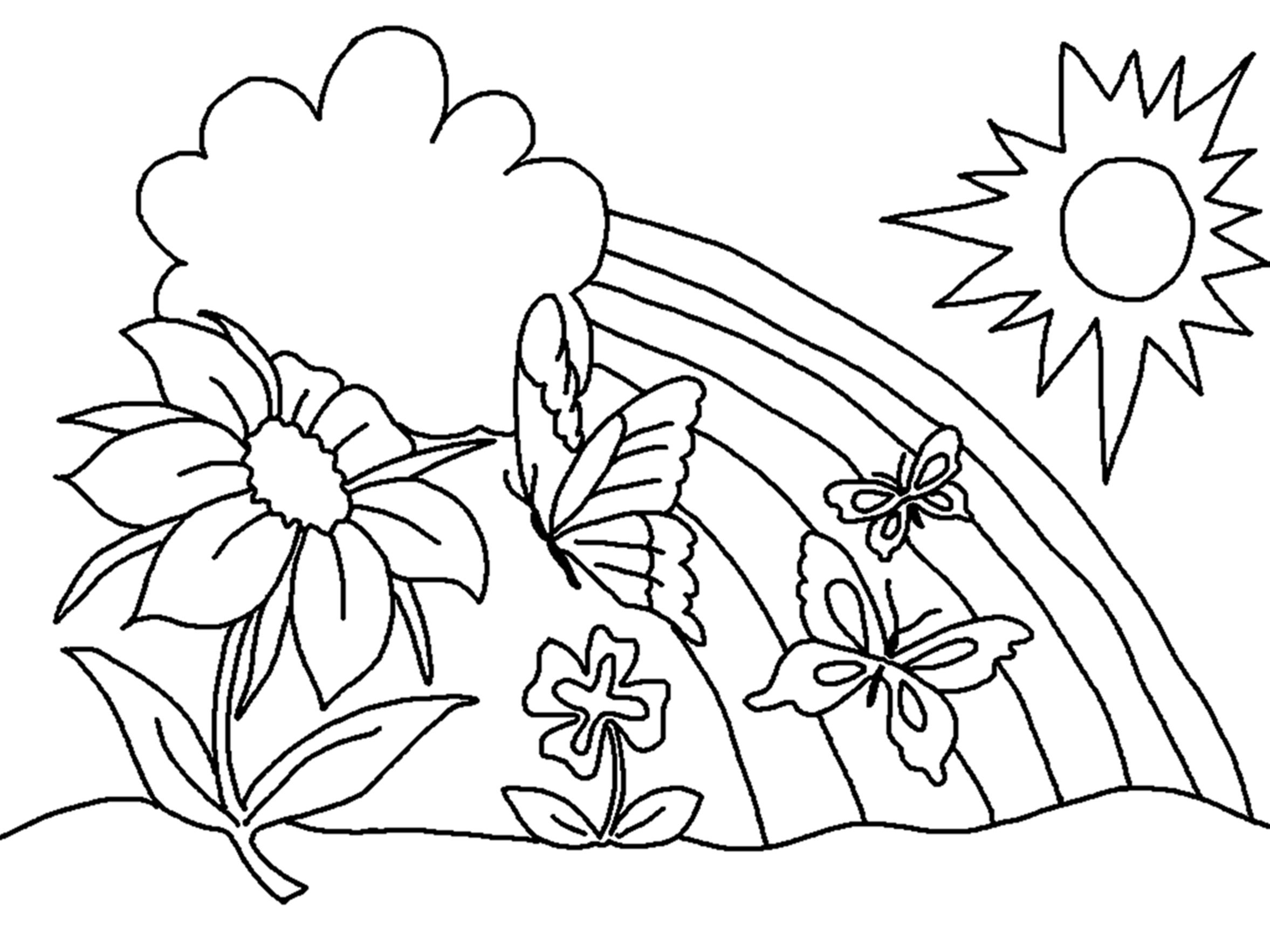 2355x1766 Printable Adult Coloring Pages Flowers Coloring Page For Kids Free