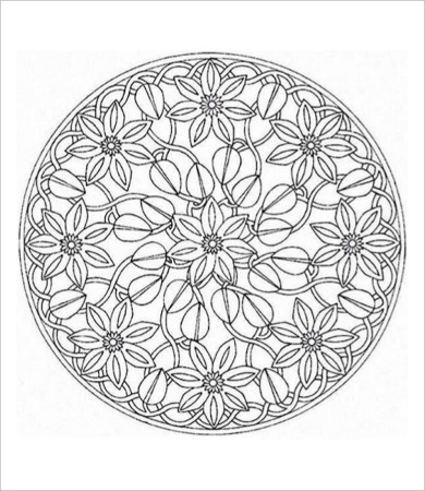 390x450 Free Printable Adult Coloring Page
