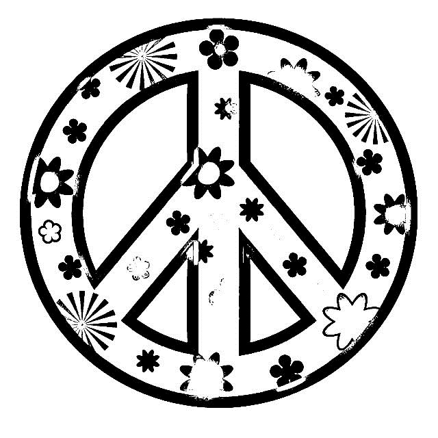 640x640 Free Printable Peace Sign Coloring Pages Free Printable