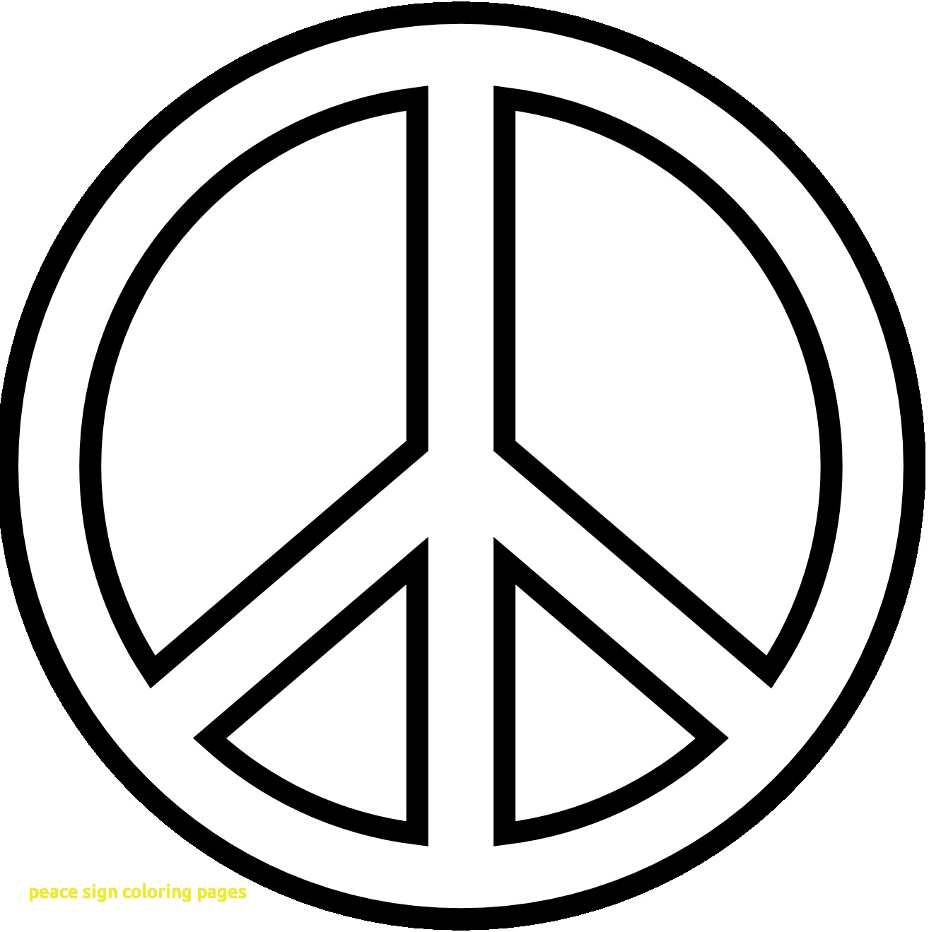 1331x1319 Peace Sign Coloring Pages With Free Peace Sign Coloring Pages