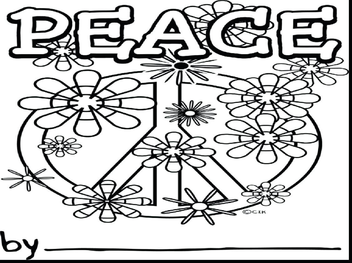 1126x844 Coloring Pages Peace Sign Coloring Pages Printable Free Peace