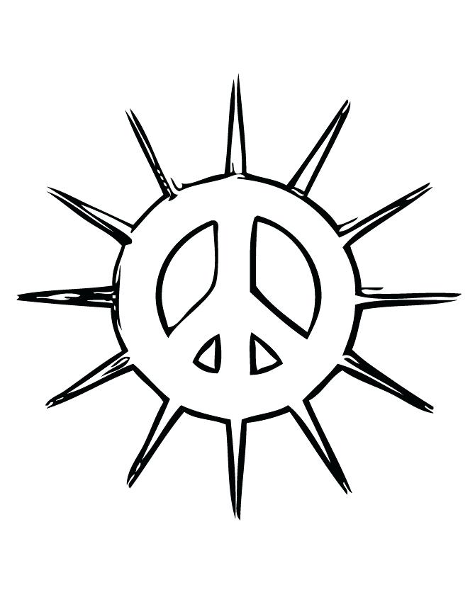 670x867 Coloring Pages Of Peace Signs Peace Sign Coloring Sheets Free