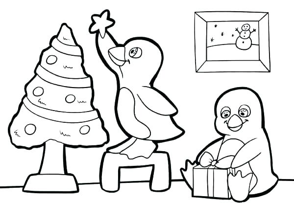 600x415 Free Penguin Coloring Pages Baby Penguin Coloring Pages Free