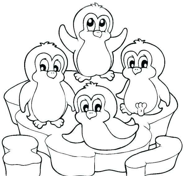 600x569 Free Penguin Coloring Pages Coloring Pages Of Penguins Coloring