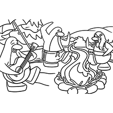 230x230 Penguin Coloring Pages