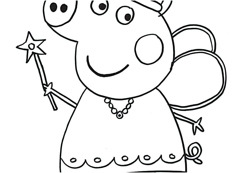 827x609 Pig Coloring Pages Pig Coloring Pages Free Peppa Pig Coloring