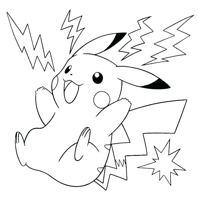 641x650 Pikachu Coloring Pages