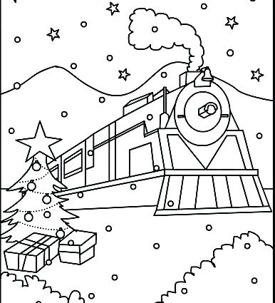 386x425 Polar Express Color Sheets Polar Express Train Coloring Pages