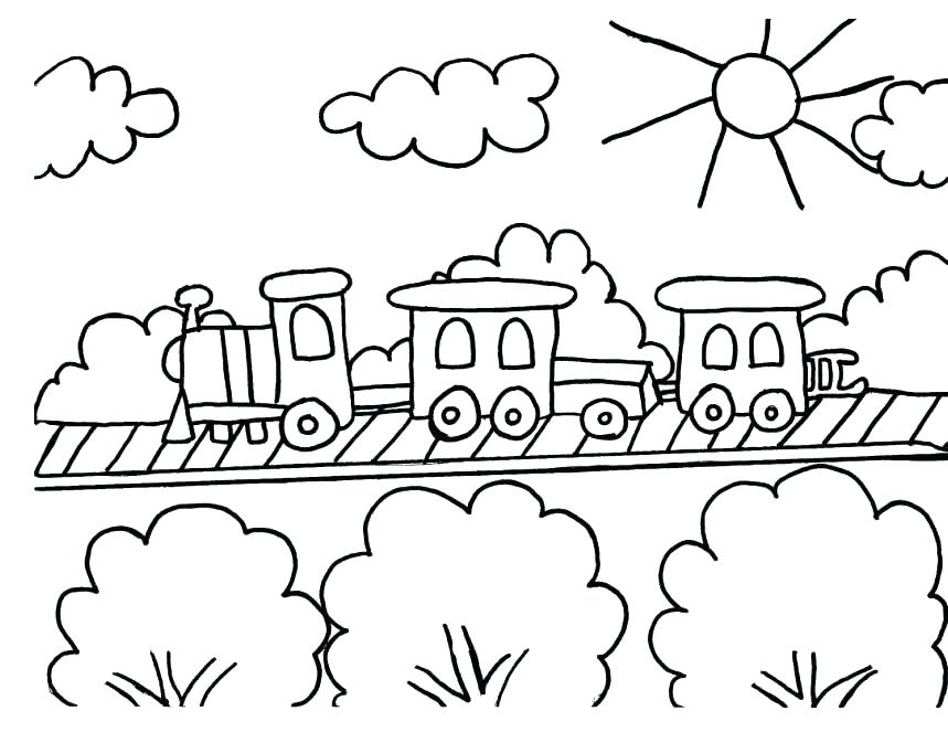 859x673 Free Printable Train Coloring Pages Train Color Page Polar Express