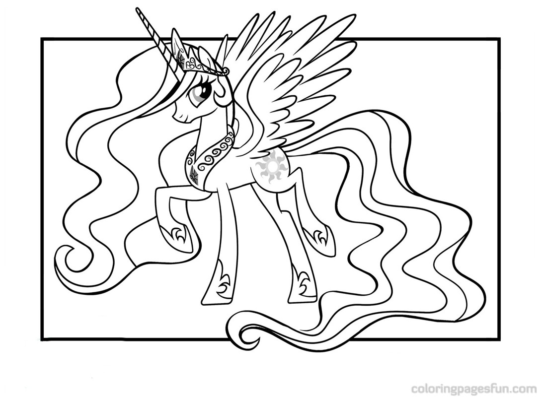 1091x800 My Little Pony Friendship Is Magic Coloring Pages Princess