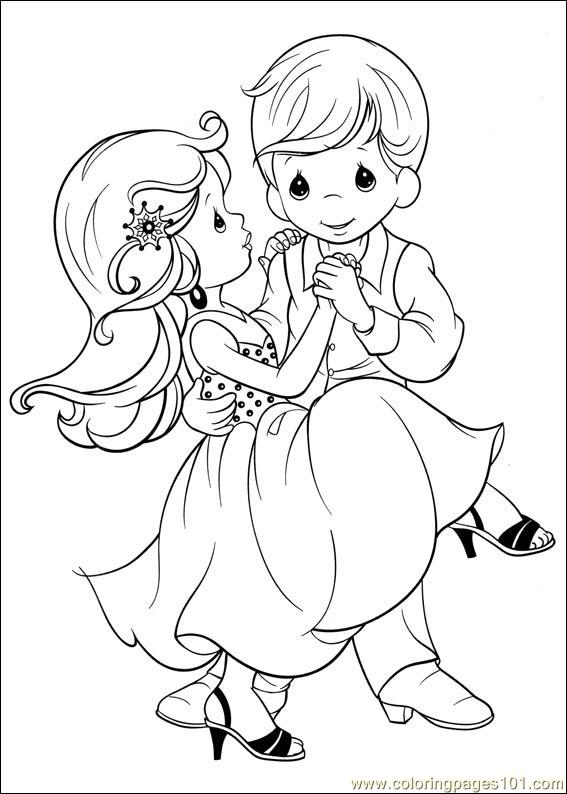 567x794 Precious Moments Coloring Page