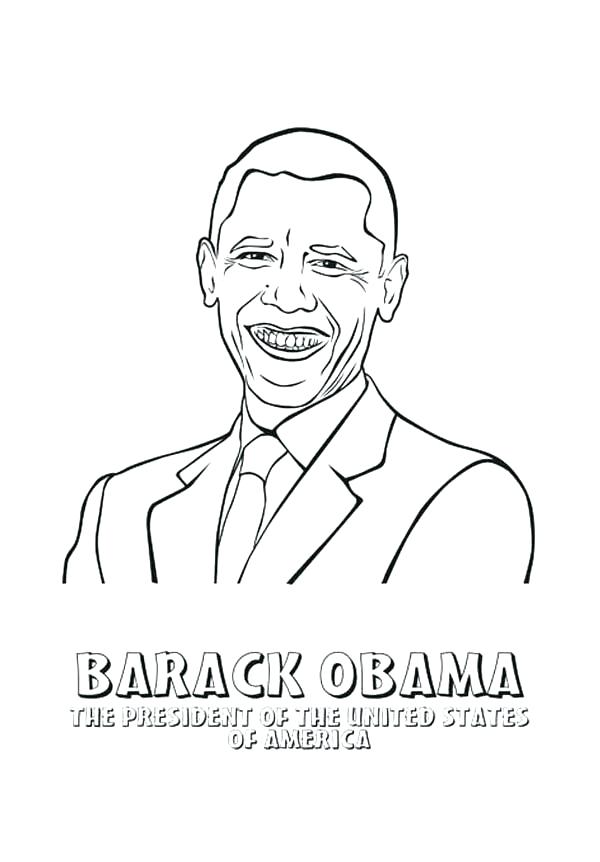 600x862 Barack Obama Coloring Page Coloring Pages President Of The United