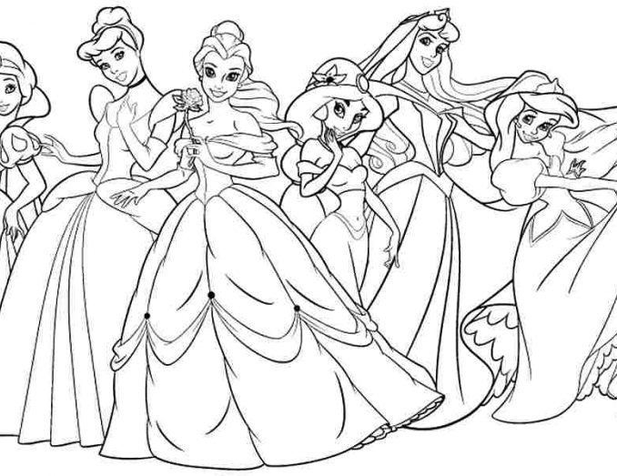 678x523 Free Princess Colouring Pages Coloring Page Ideas