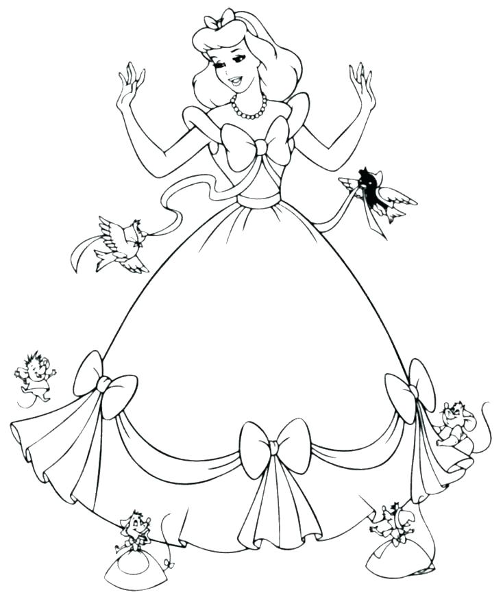 734x875 Princess Coloring Pages Free To Print Pictures Printable Disney