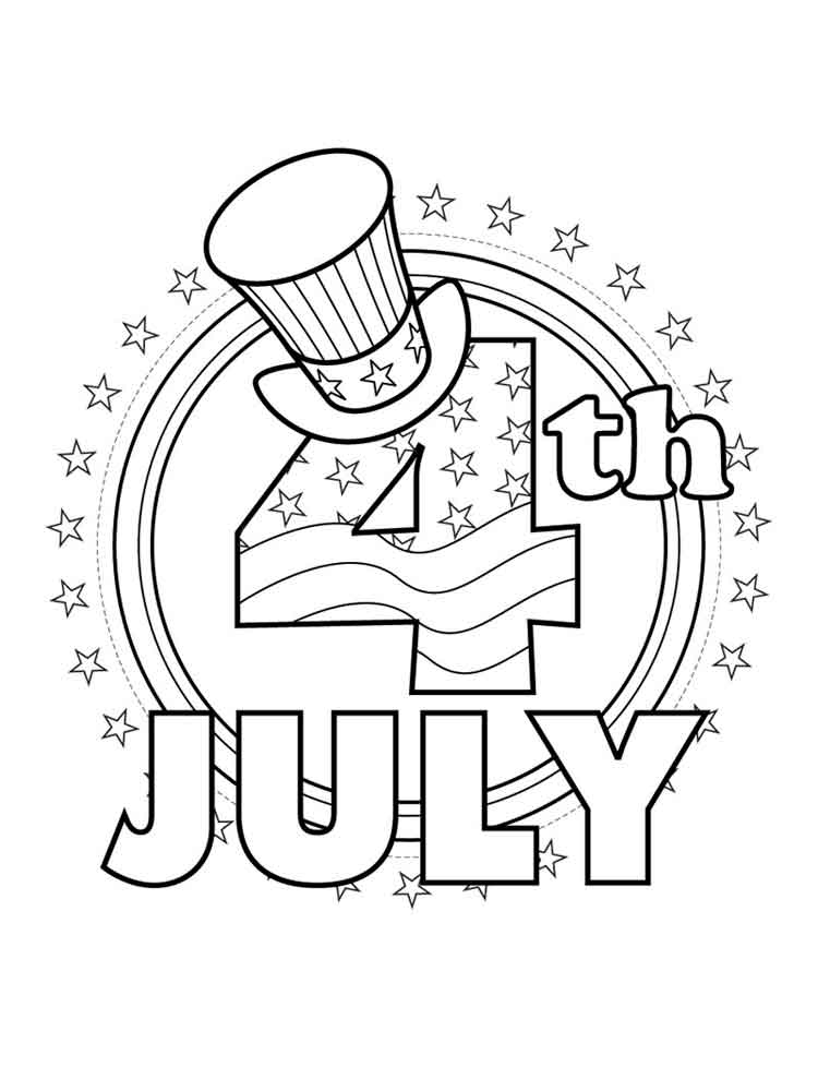 750x1000 Fourth Of July Coloring Pages Free Printable Fourth Of July