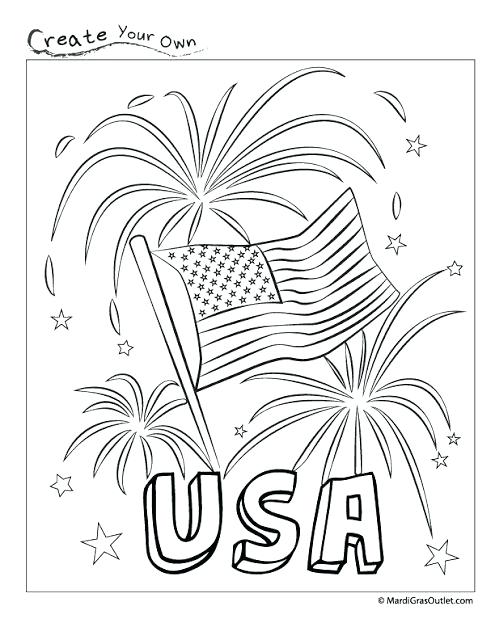 495x640 Free Printable Fourth July Coloring Pages Patriotic Page Great