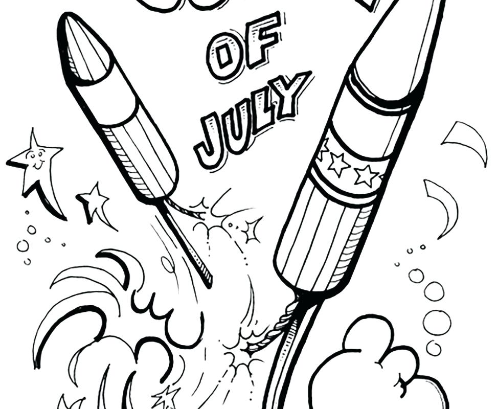 972x800 Of July Coloring Pages Printable Fireworks Coloring Page Free