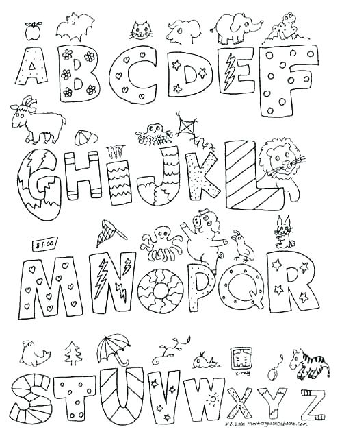 Free Printable Abc Coloring Pages at GetDrawings | Free download