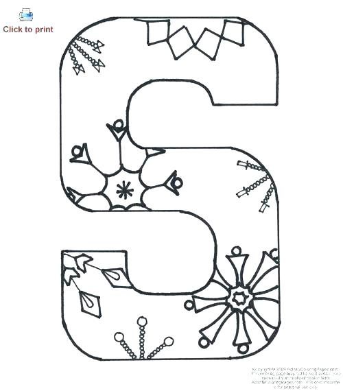 500x570 Alphabet Letter Coloring Pages Alphabet Coloring Pages To Print