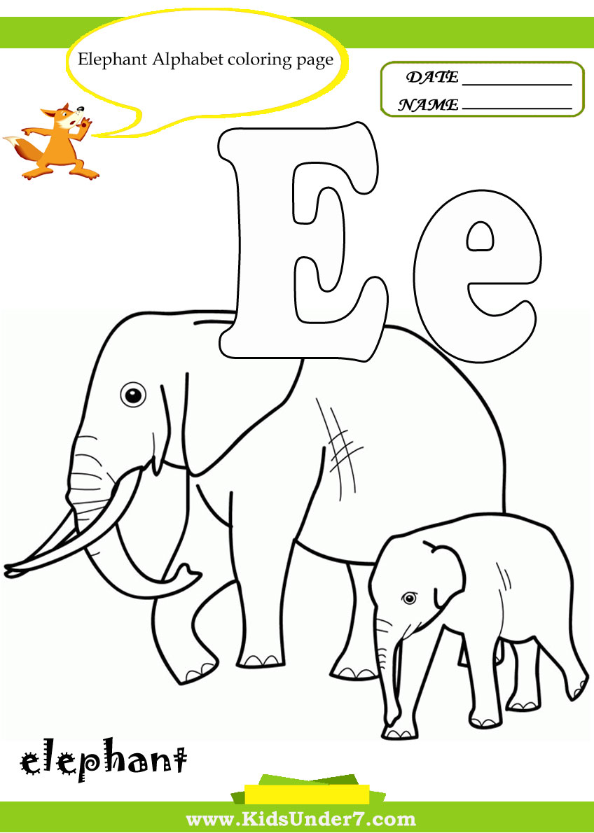 848x1190 Kids Under Letter E Worksheets And Coloring Pages