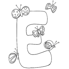 230x230 Top Free Printable Letter E Coloring Pages Online
