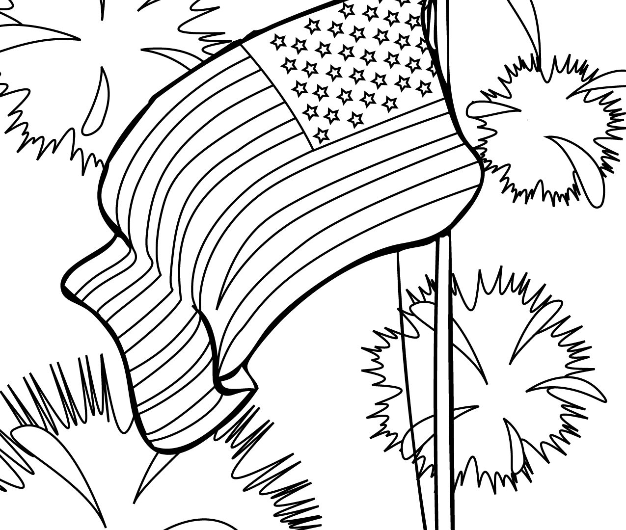 1275x1080 Flag Day Coloring Pages Holidays And Page General Free Printable