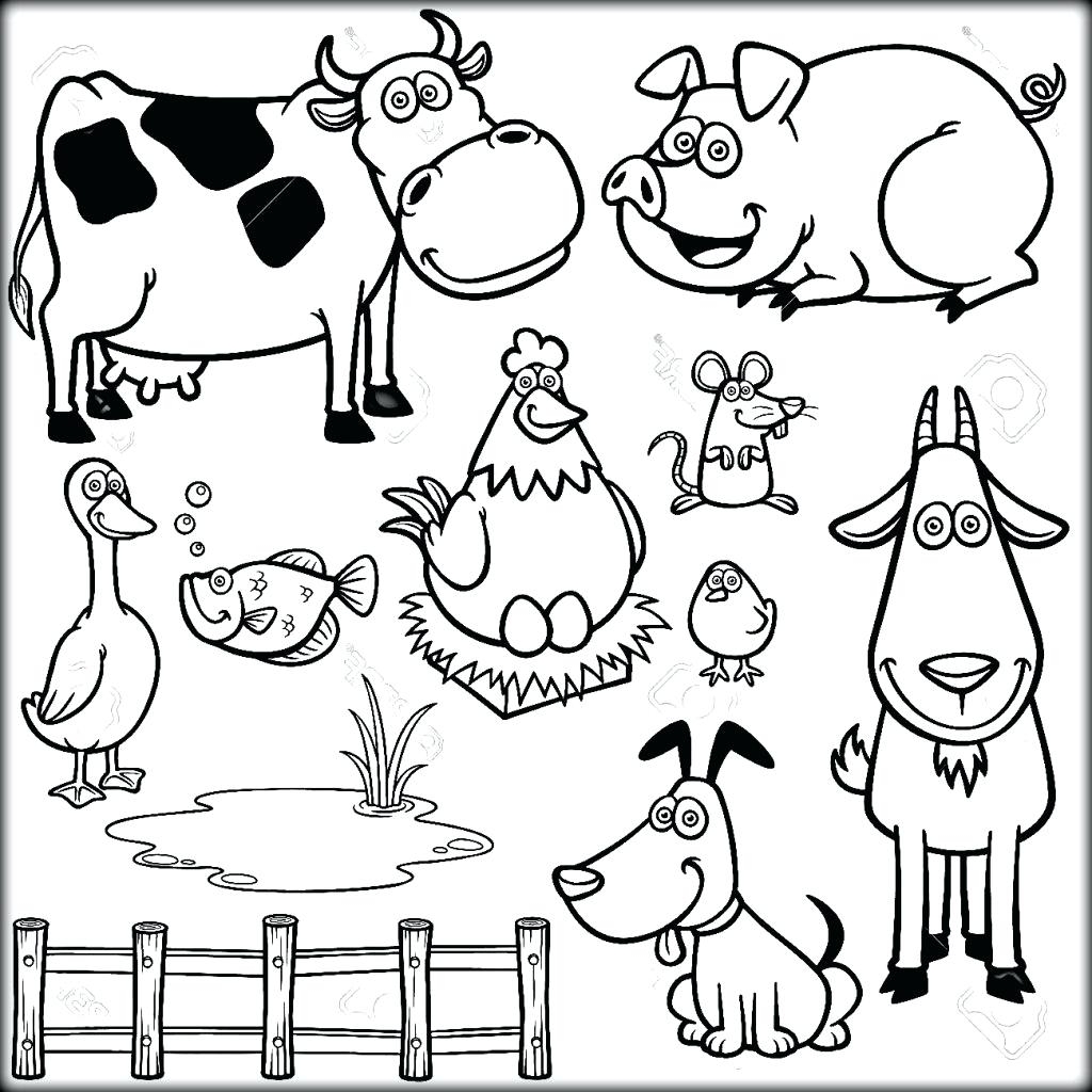 1024x1024 Fresh Coloring Pages Farm Animal Coloring Pages Cock A Free