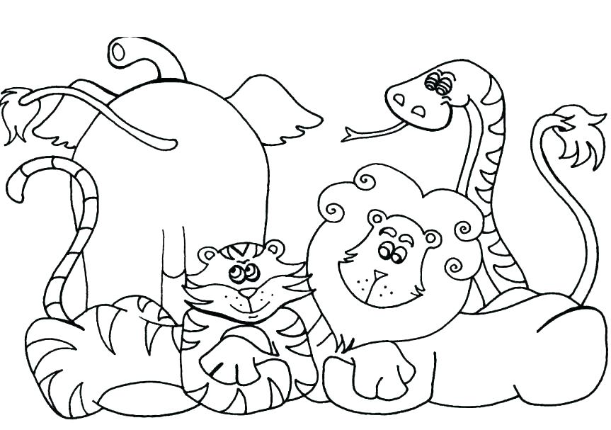 863x607 Zoo Animal Coloring Page Fresh Free Printable Animal Coloring