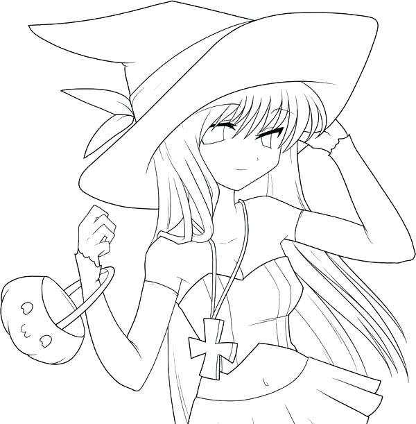 600x611 Anime Coloring Pages Printable Free Printable Anime Coloring Pages