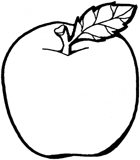 460x525 Free Printable Apple Coloring Pages Simple Free Printable Apple