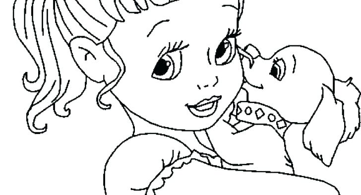 728x393 Ariel Coloring Page